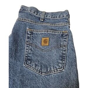 Carhartt Men's B18-STW Straight Jeans, Size 38x36 Stonewash Relaxed Fit